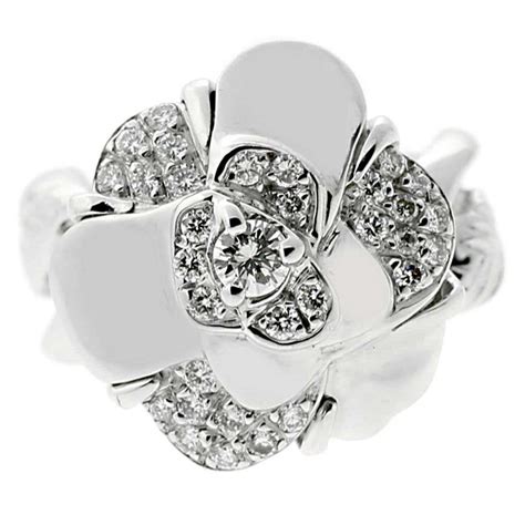 chanel camellia diamond ring price|Chanel camelia ring price.